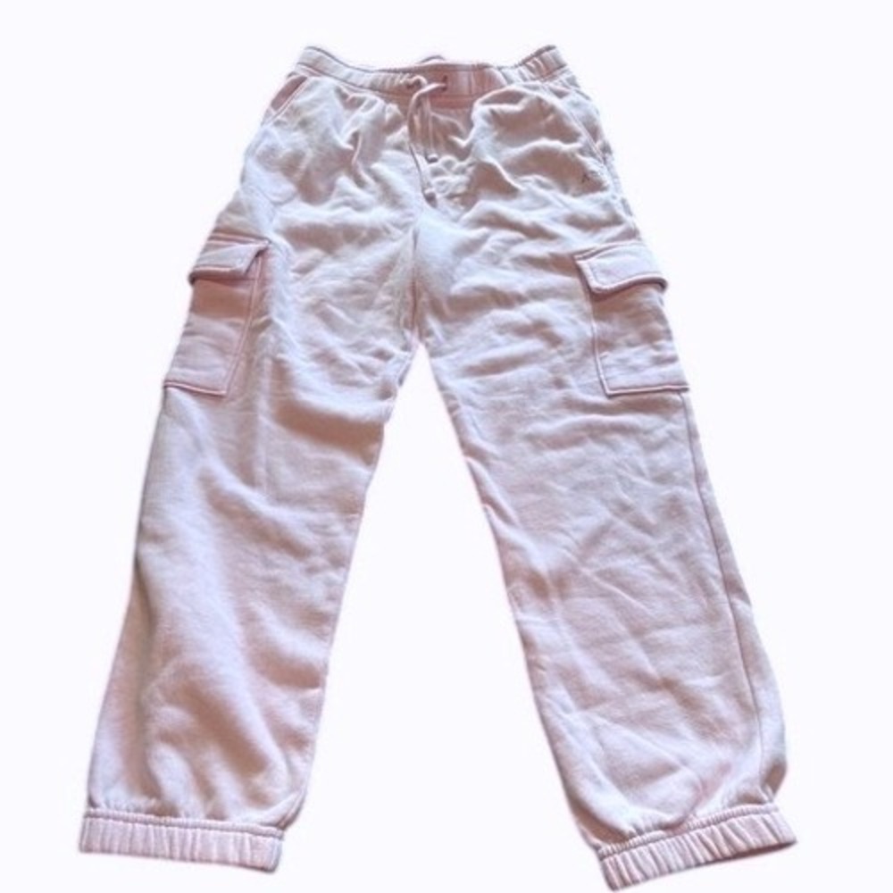Abercrombie Kids Pink Cargo Sweatpants Super Soft Joggers Girls Size 9/10